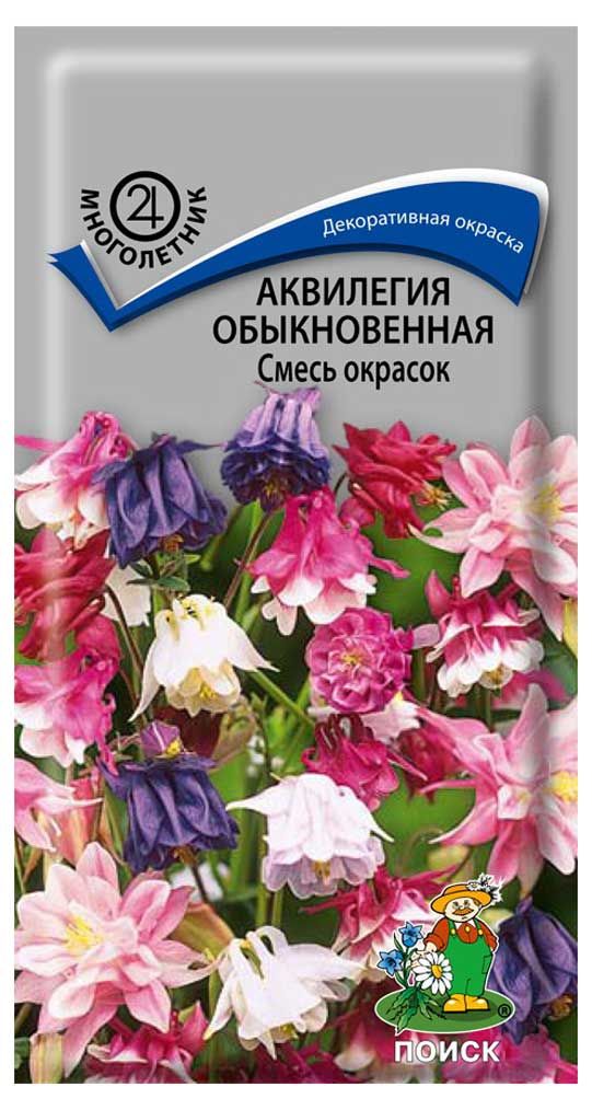 Семена Аквилегия Поиск Обыкновенная смесь 02 г 26₽