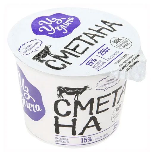 Сметана Из Углича 15% БЗМЖ, 200 г