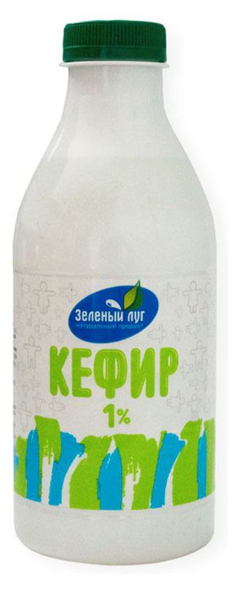 Кефир Зеленый луг 1% БЗМЖ, 750 г