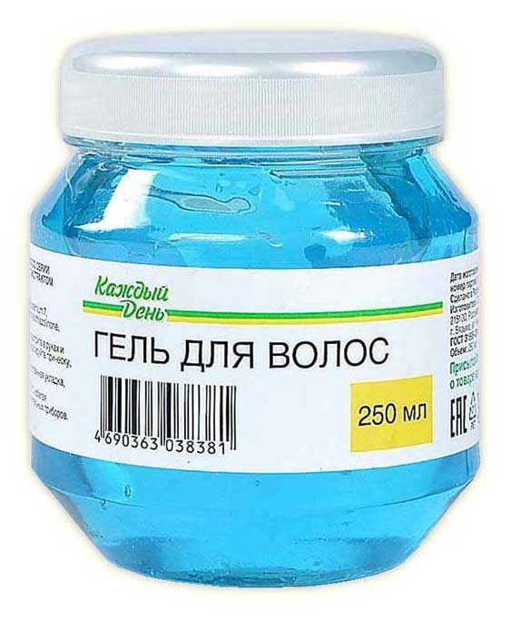 Как выглядит гель для волос Купить Гель для укладки волос "Каждый день", 250 мл (101284) в интернет-магазине