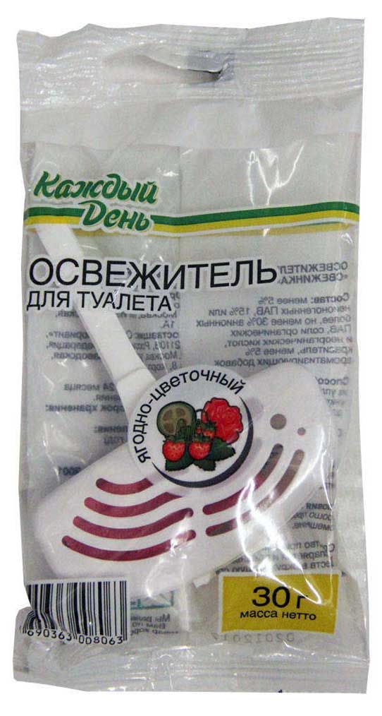 Туалетный блок подвесной Каждый день Цветы 30 г 30₽