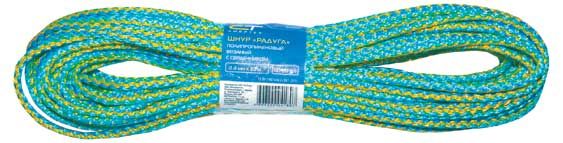 Шнур СибрТех Радуга полипропиленовый вязаный 4 мм 20 м 72₽