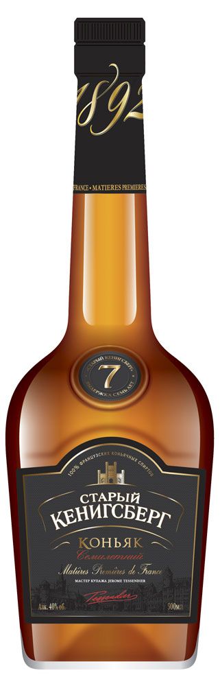 Коньяк Старый Кенигсберг Россия 5 лет , 1 л