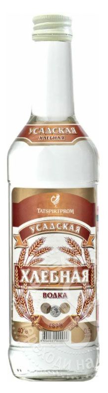 Водка Татспиртпром Усадская Хлебная Россия, 0,375 л