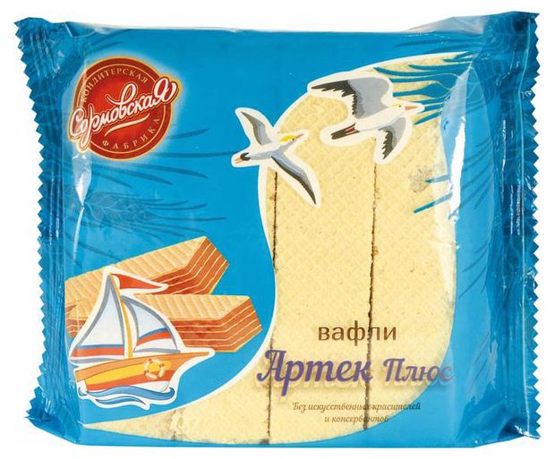 Вафли Сормовская кондитерская фабрика Артек плюс, 225 г