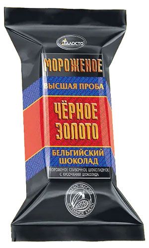 Мороженое сливочное Талосто Черное золото слиток БЗМЖ 200 г 120₽