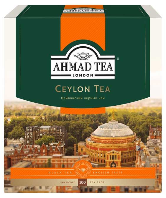 Чай черный Ahmad Tea Цейлонский в пакетиках, 100х2 г