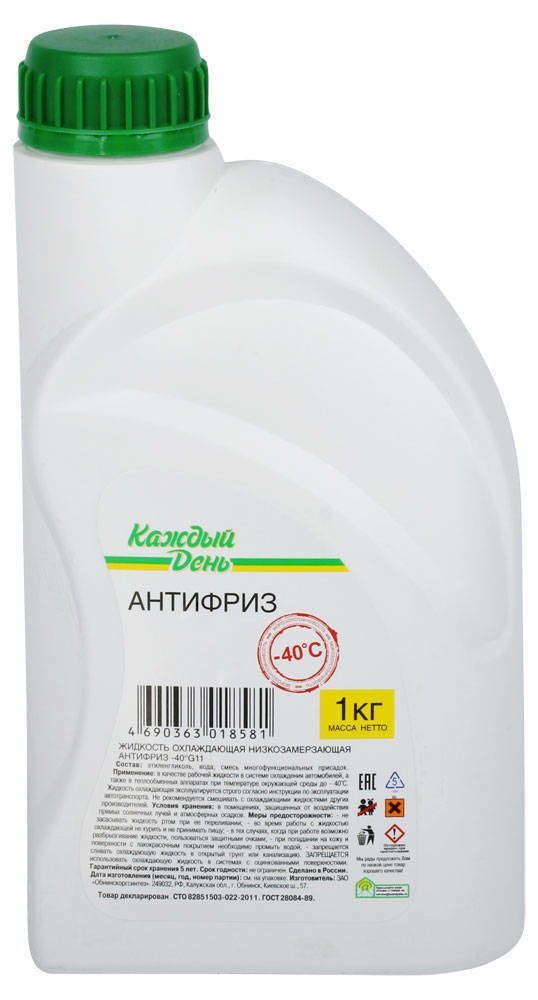 Антифриз Каждый день G11 -40С, 1 кг