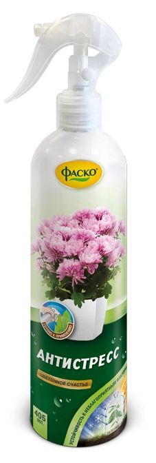 Удобрение для пересадки растений Фаско Цветочное счастье Антистресс минеральное, 405 мл
