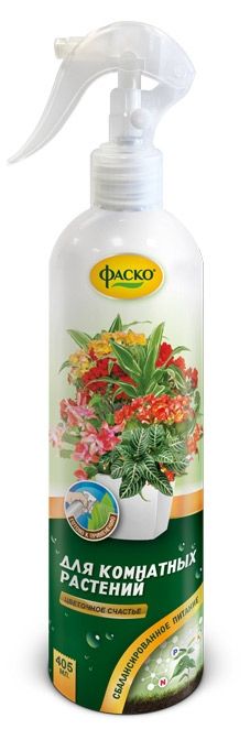 Удобрение цветочное Фаско Цветочное счастье для всех комнатных минеральное жидкое 405 мл 170₽