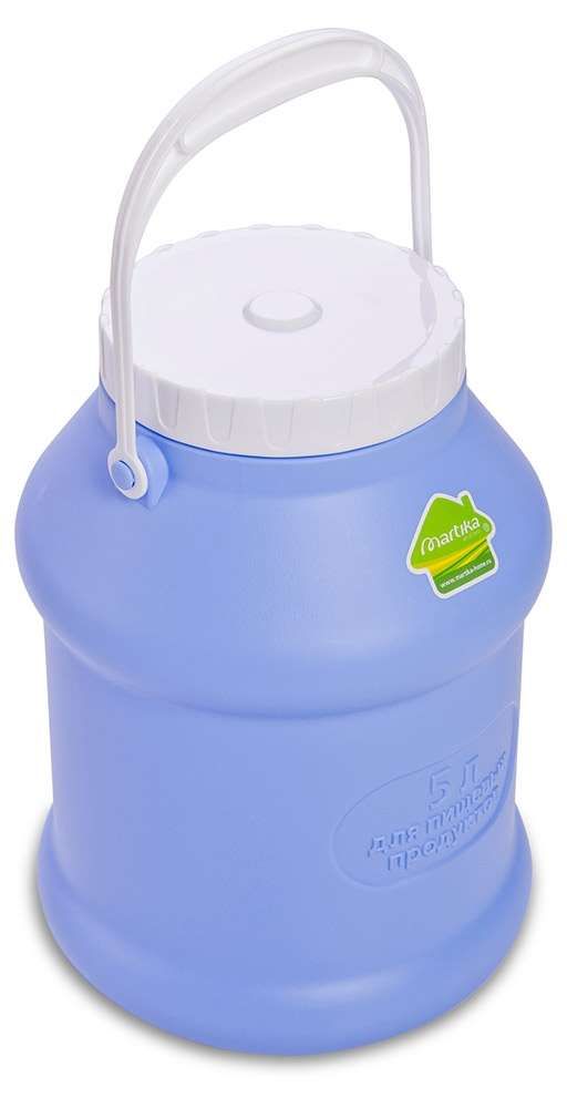 Бидон Martika пищевой пластиковый фиолетовый 5 л 280₽