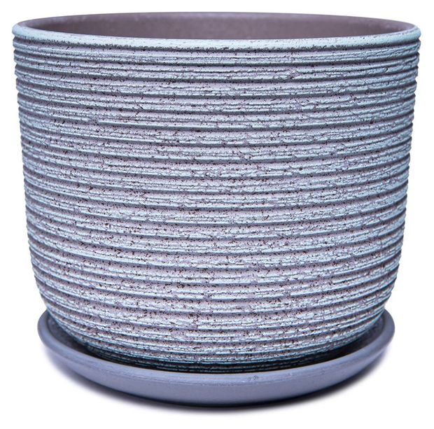 Горшок Лоза-А керамический зелено-серый без поддона, 19 см