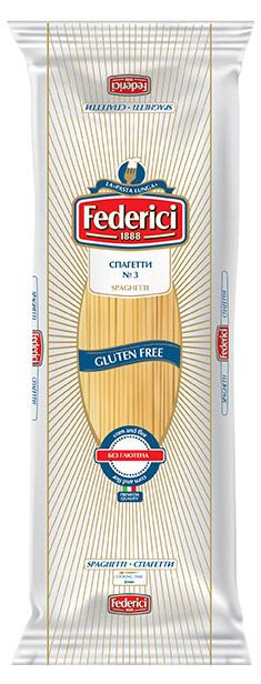 Макаронные изделия Federici 3 без глютена спагетти, 400 г