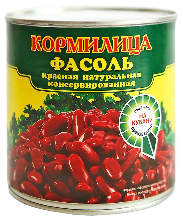 Фасоль красная КОРМИЛИЦА в собственном соку, 425 мл