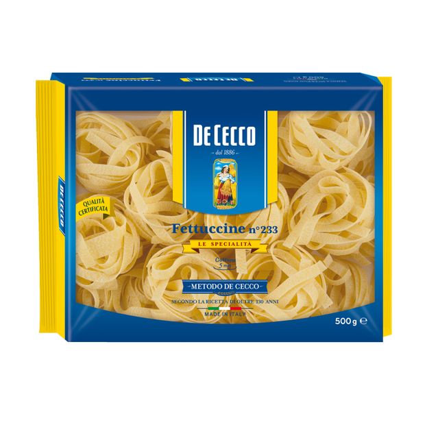 Макаронные изделия De Cecco Fettuccine 233 гнезда, 500 г