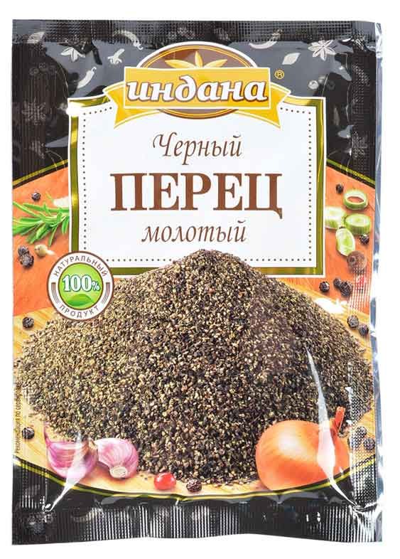 Перец черный Индана молотый 50 г 155₽