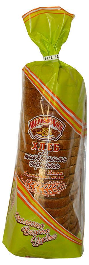 Хлеб пшеничный Щелковохлеб с тыквенными зернами нарезка 300 г 61₽