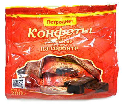 Конфеты Петродиет желейные на сорбите, 200 г