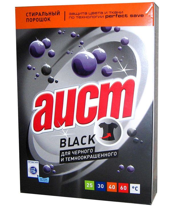 Стиральный порошок Аист Black для черного белья 400 г 147₽
