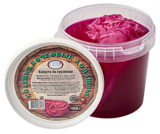 Капуста по-грузински ФЭГ 1 кг 180₽
