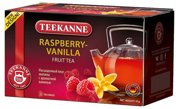 Напиток чайный Teekanne малина-ваниль в пакетиках 20х225 г 145₽