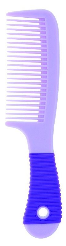 Расческа для волос Inter-Vion c резиновой ручкой, 1 шт