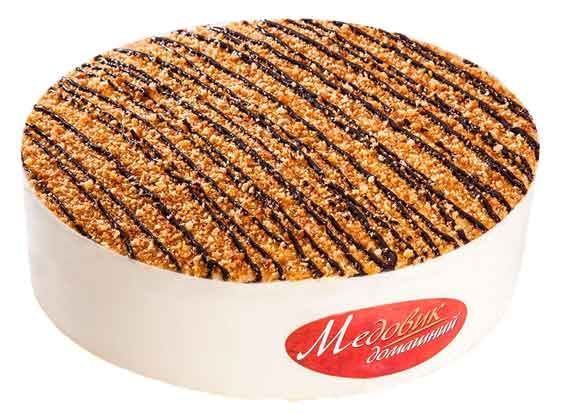 Торт бисквитный Фили-Бейкер Медовик домашний с гречишным медом охлажденный, 800 г