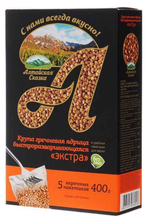 Крупа гречневая Алтайская Сказка в пакетах для варки 5х80 г 99₽