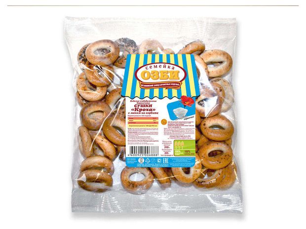 Сушки Семейка ОЗБИ Кроха с маком 200 г 67₽