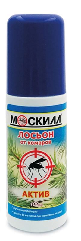 Уборка и бытовая химия  Ашан Лосьон-спрей от комаров МОСКИЛЛ Актив, 100 мл
