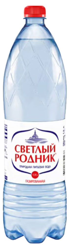 Вода питьевая Светлый Родник природная газированная, 1,5 л