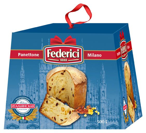 Кулич Federici Пасхальный Милано, 500 г