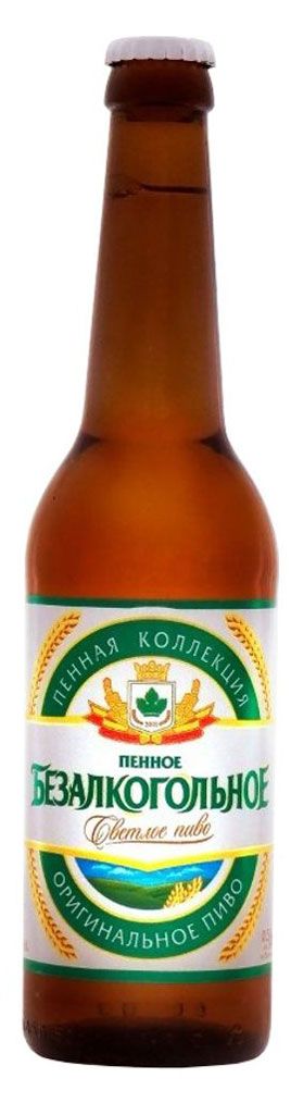 Пиво безалкогольное Букет Чувашии Пенное светлое фильтрованное 0%, 450 мл