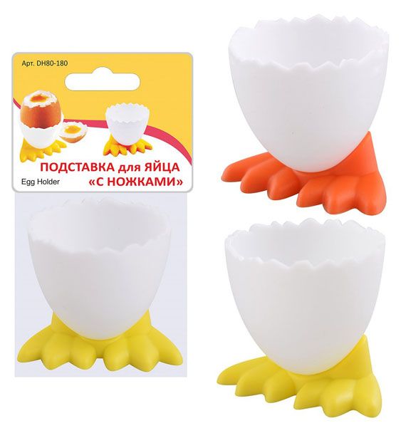 Подставка для яйца Мультидом с ножками, 5,5х13,5 см