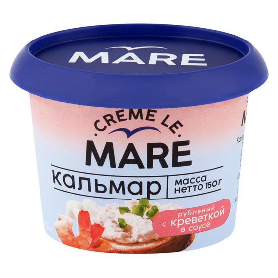 Кальмар рубленый Балтийский берег с креветкой в соусе 150 г 134₽