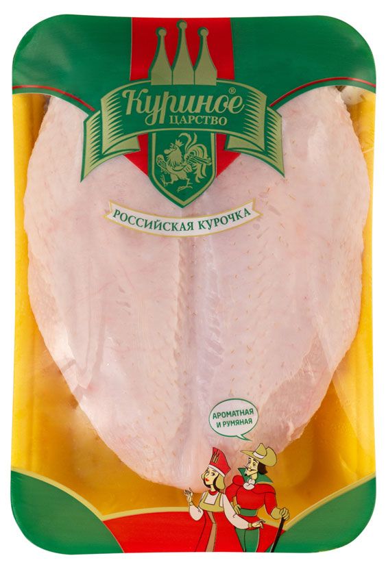 Грудка куриная Куриное Царство с кожей охлажденная, ~ 1 кг
