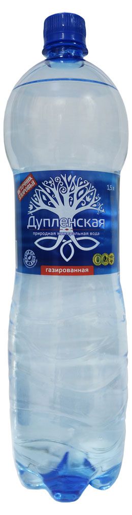 Вода минеральная Дупленнская лечебно-столовая газированная, 1,5 л