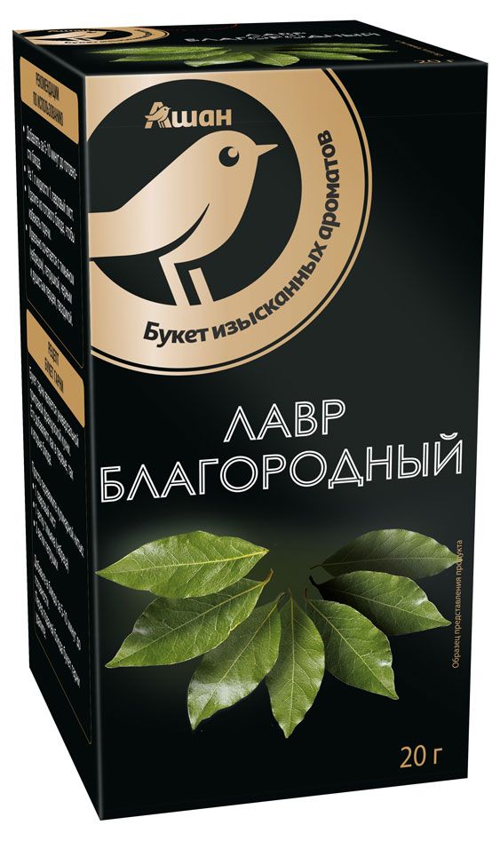 Лавровый лист АШАН Золотая птица Благородный 20 г 39₽