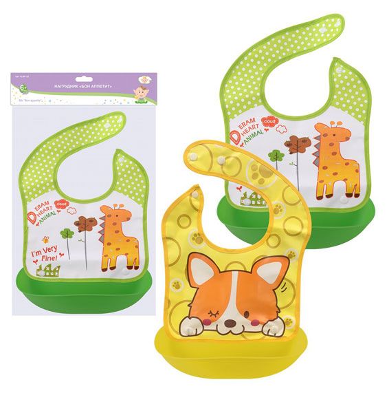 Нагрудник детский Бон аппетит в ассортименте 1 шт 250₽