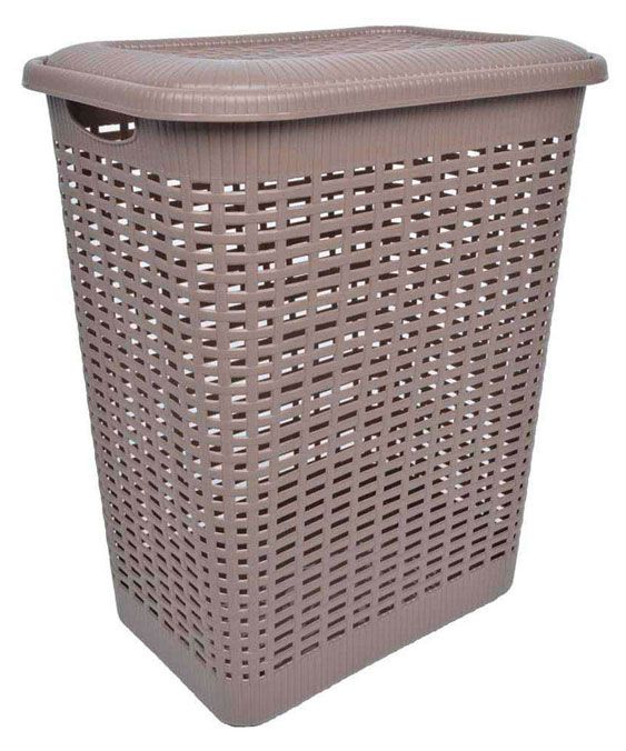 фото Корзина для белья бытпласт rattan style, 30 л