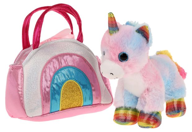Мягкая игрушка Fluffy Family Единорог в сумочке, 18 см