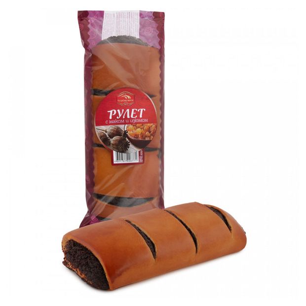 Рулет Черемушки с маком и изюмом, 300 г