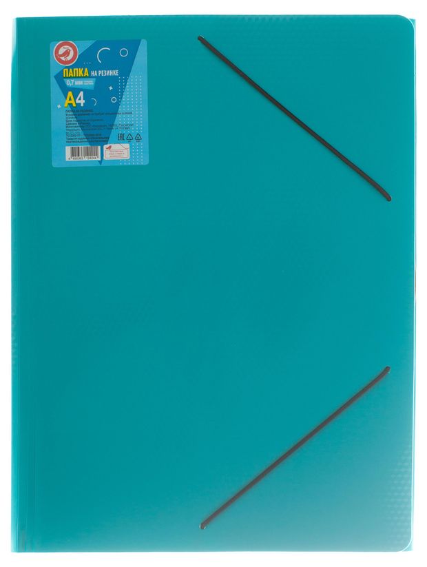 Папка на резинке АШАН Красная птица тиснение Diamond, А4