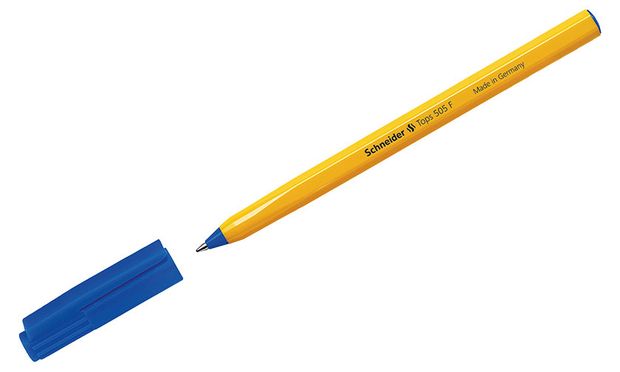 Ручка шариковая Schneider Tops 505 F синяя, 0,8 мм