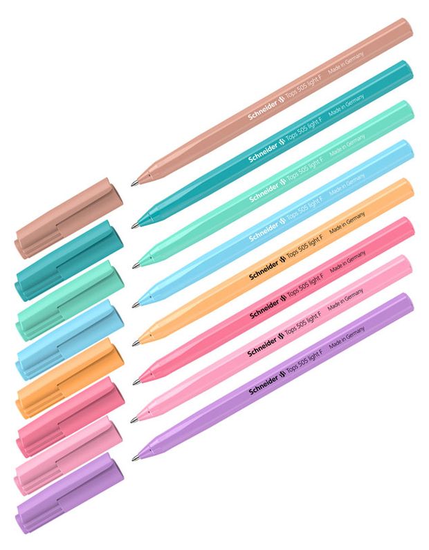Ручка шариковая Schneider Tops 505 F Pastel синяя 08 мм 40₽