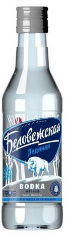 Алкоголь (самовывоз)  Ашан Водка Беловежская Ледяная Беларусь, 0,2 л