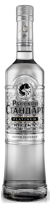 Водка Русский Стандарт Platinum Россия, 0,7 л