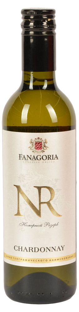 Вино Fanagoria NR Chardonnay белое сухое Россия 0375 л 220₽