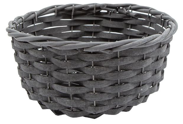 Корзина плетеная Natural House графит 24х24х12 см 569₽
