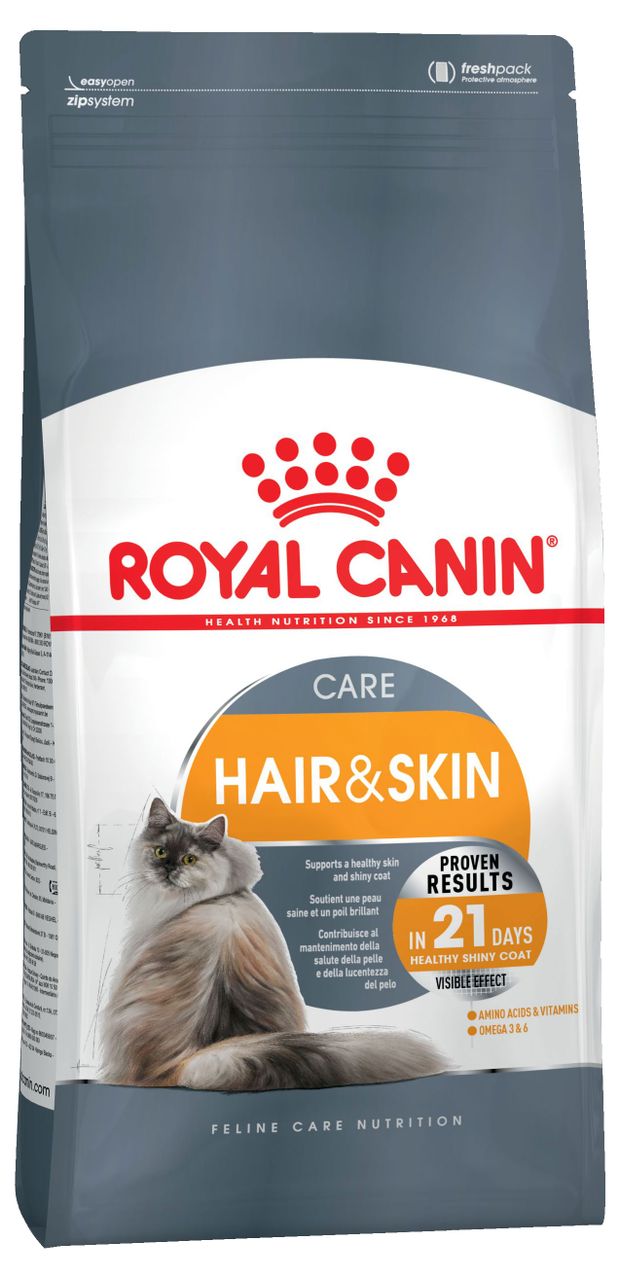 фото Сухой корм для кошек с нежной кожей royal canin hair&amp;skin care, 2 кг
